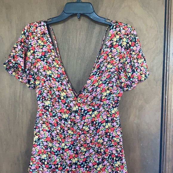 Rewind long floral print dress w criss cross in back boho XS XXL jr - Picture 6 of 17